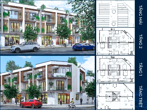 Mẫu Nhà 5x13,9 Căn Giữa Của Dự án Golden Town