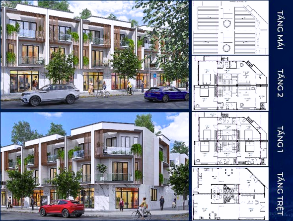 MẪu NhÀ GiỮa Ở Golden Town 5x13,9