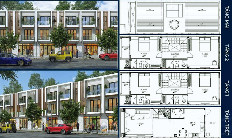 MẪu NhÀ PhỐ Golden Town 5x14