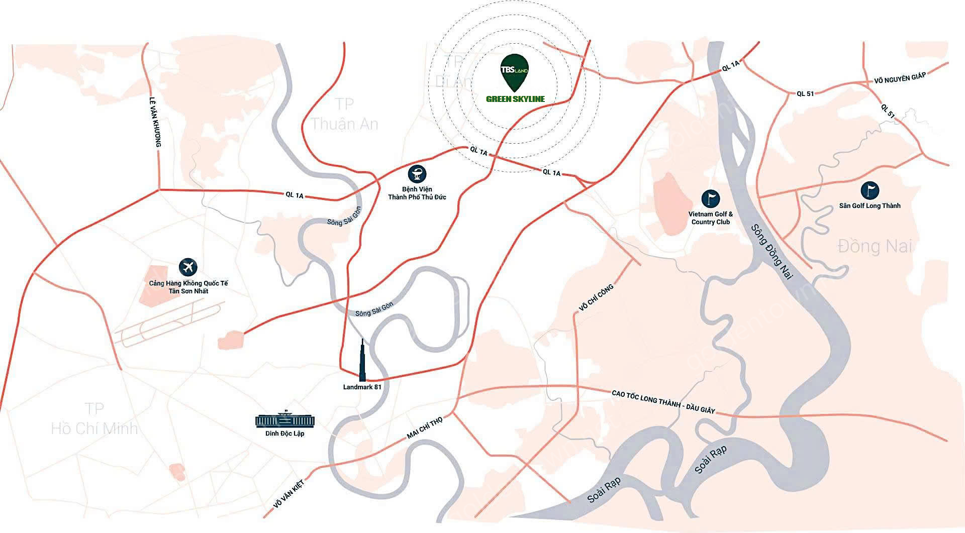 Vị Trí Green Skyline 1